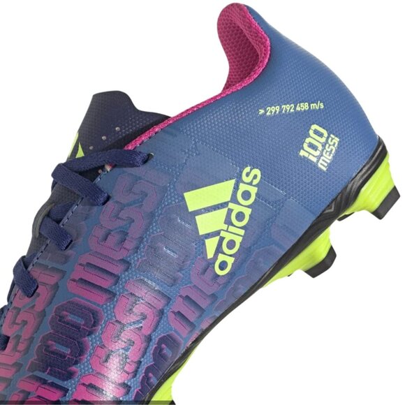 adidas X Speedflow Messi.4 Flexible Ground Cleats Soccer Blue Pink Yello 5.5 NWT - Picture 5 of 11